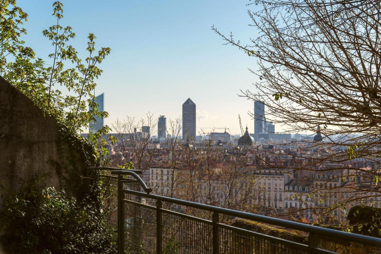 Ferienwohnung Beau Duplex Avec Jardin Et Vue Lyon Exterior foto