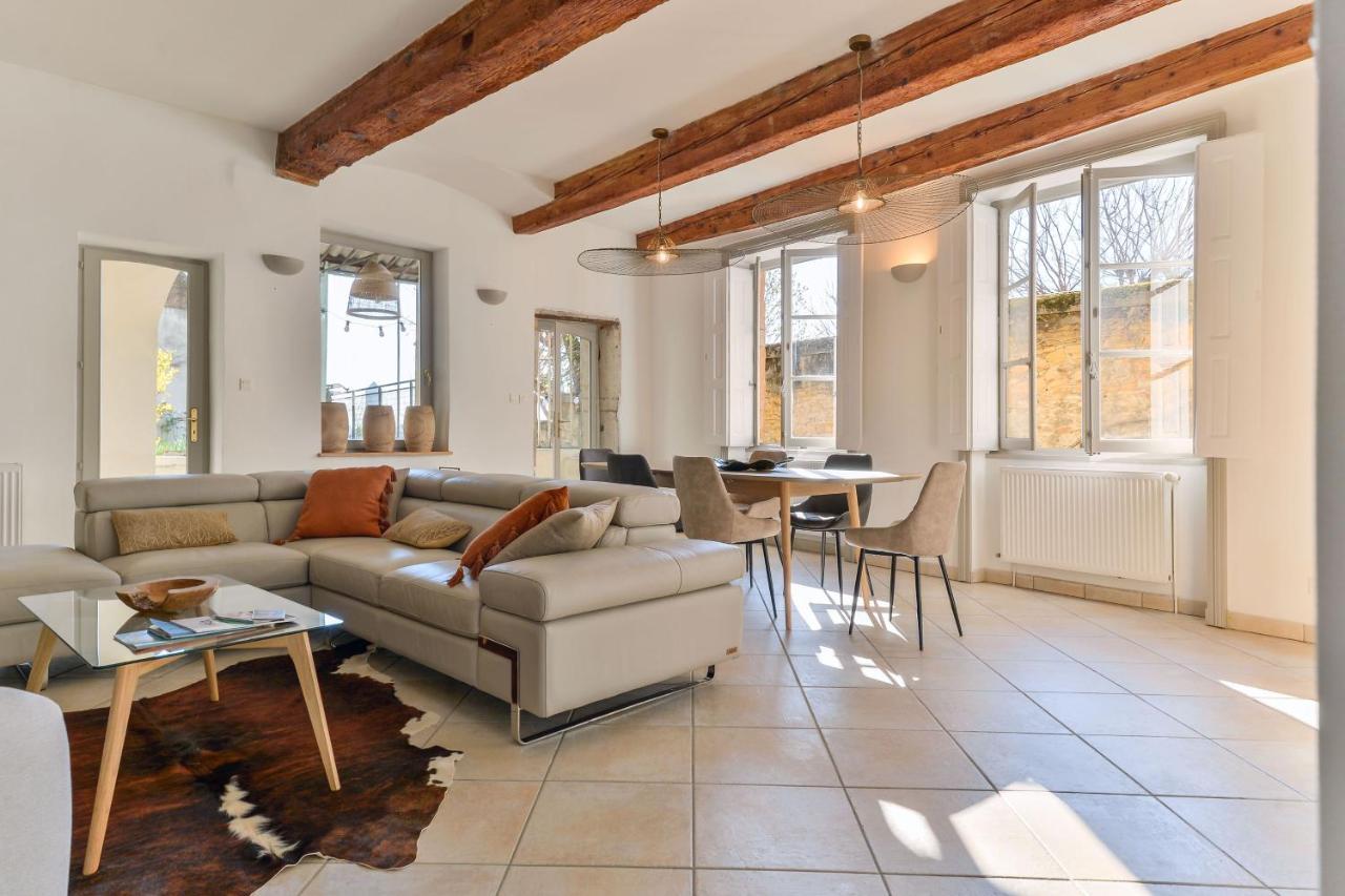 Ferienwohnung Beau Duplex Avec Jardin Et Vue Lyon Exterior foto