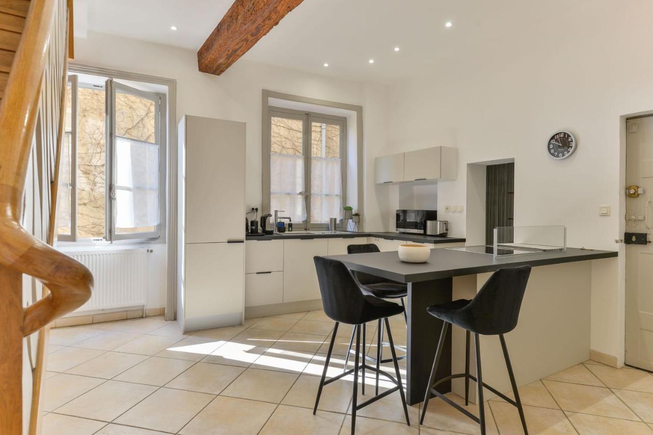 Ferienwohnung Beau Duplex Avec Jardin Et Vue Lyon Exterior foto
